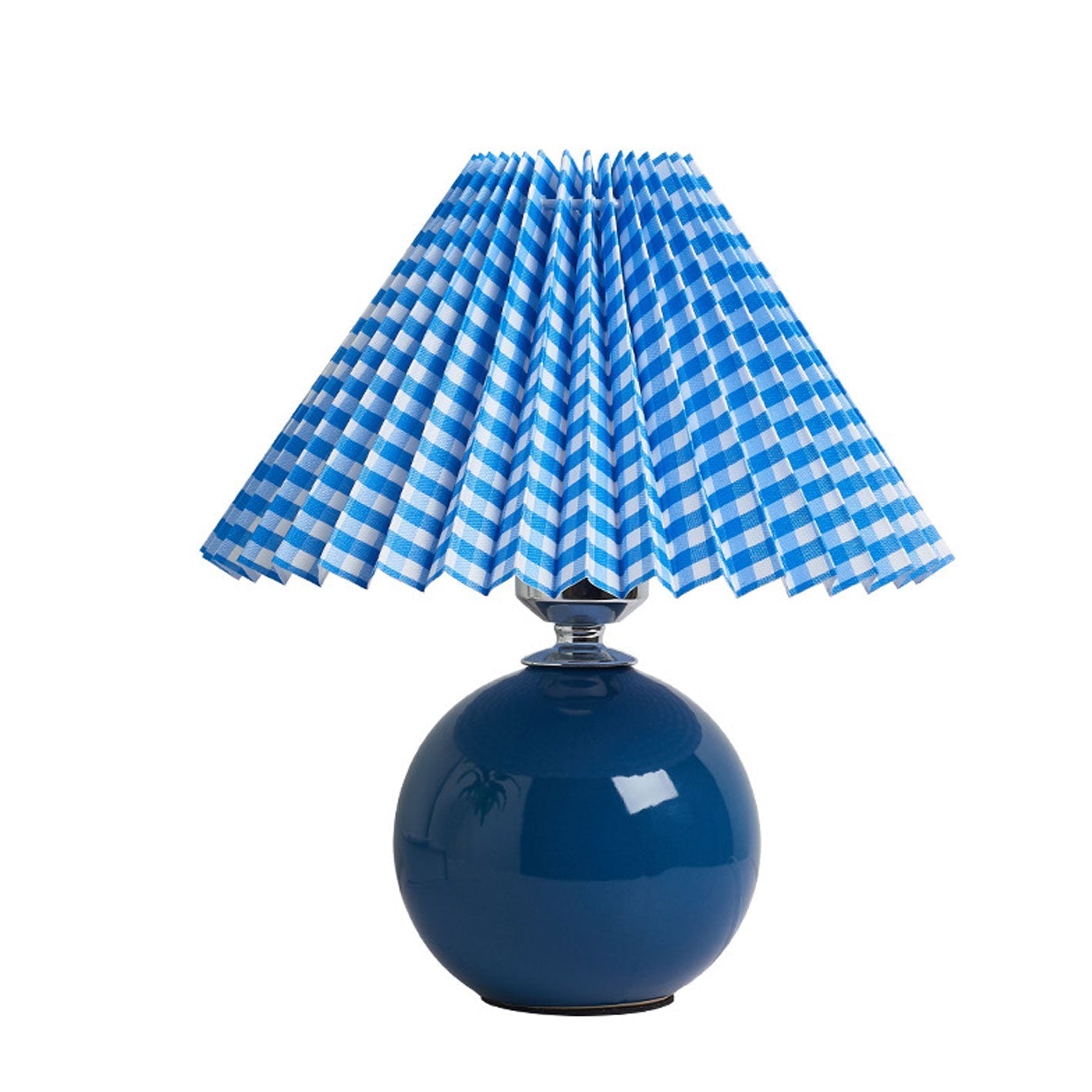 Scandinavian Minimalist Ceramic Pleated Table Lamp with Single Light