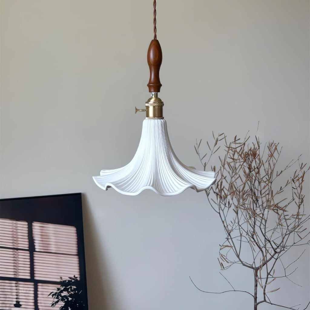 Floréa - French Ceramic Flower Pendant Lamp