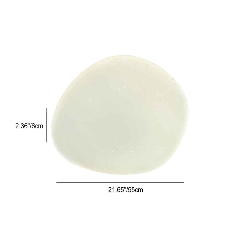Contemporary Pebble Stone Starburst LED Flush Mount Ceiling Light