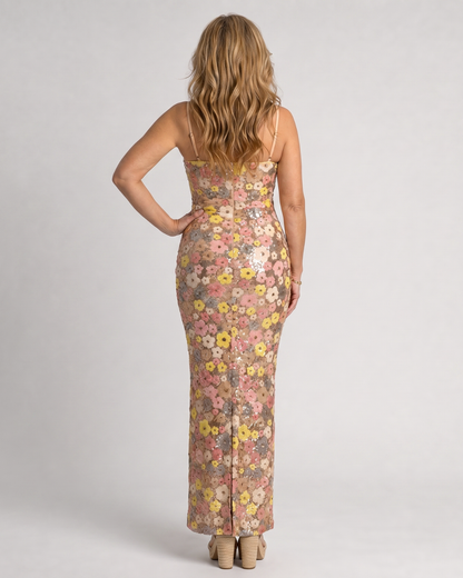 Stylish Floral Maxi Dress for Women Bodycon