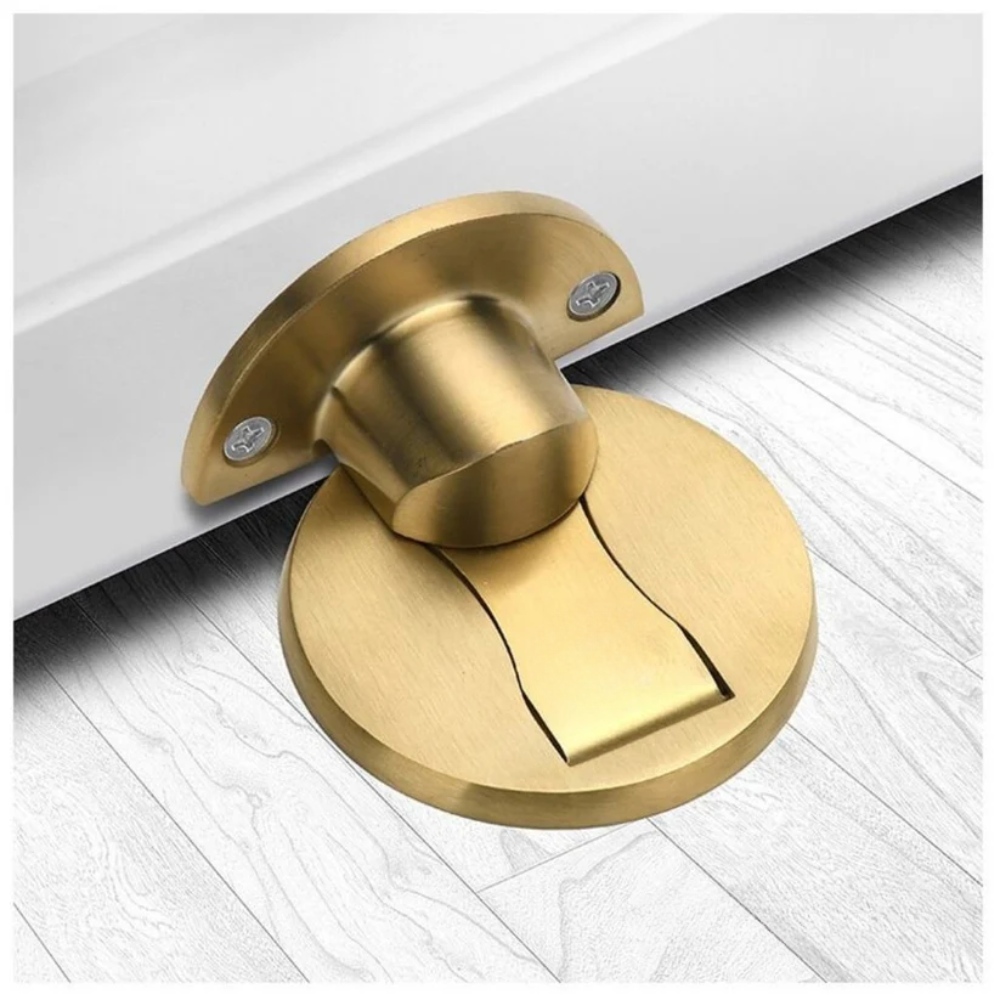 Elegant Stainless Steel Magnetic Door Stop with Strong Hold – 6 Color Options for Home and Office