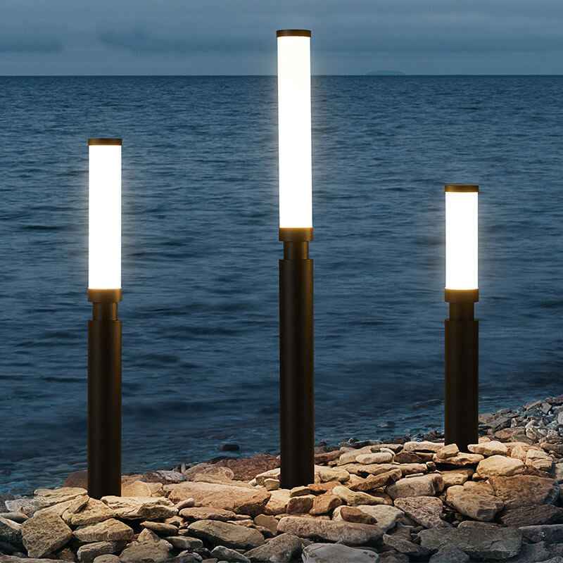 Contemporary Acrylic Waterproof LED Outdoor Lawn Lamp with Creative Lipstick Design