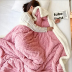 Eryndelle - Thick Warm Woolen Blanket Soft Stylish for Bedroom and Couch