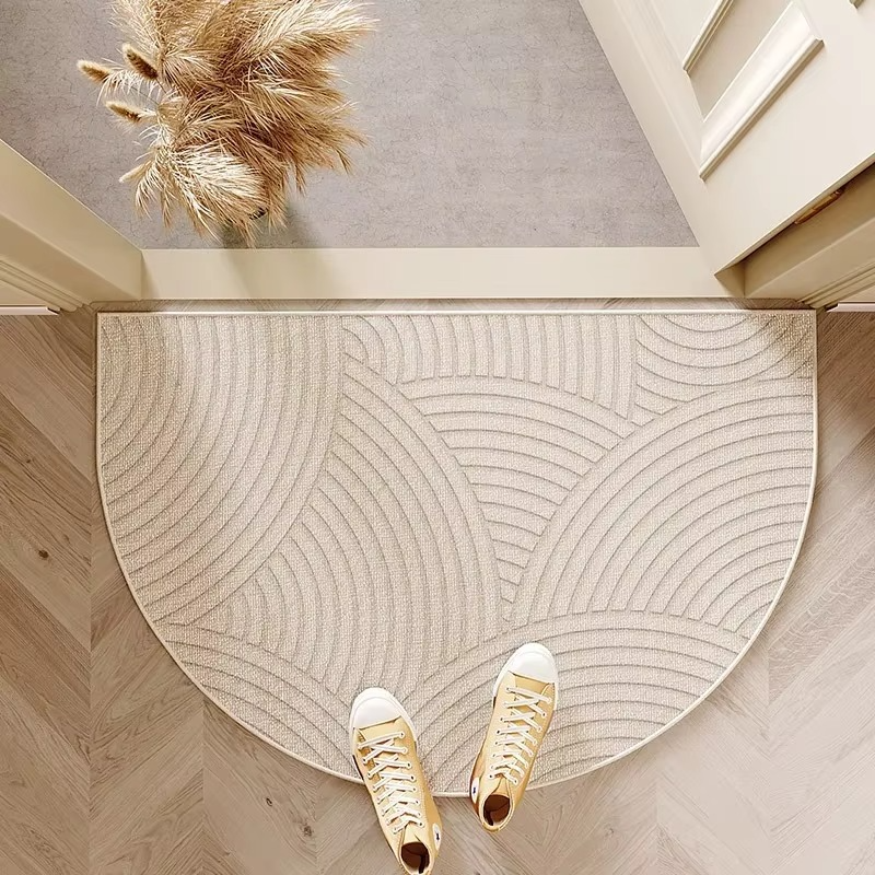 Semicircle Doormat – Non-Slip Outdoor Mat, Dirt-Repellent Welcome Mat for Indoor/Outdoor Use, Modern Design