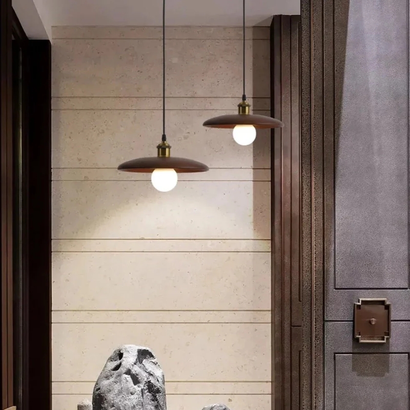 Virena - Nordic Minimalist Wooden LED Hanging Lamp