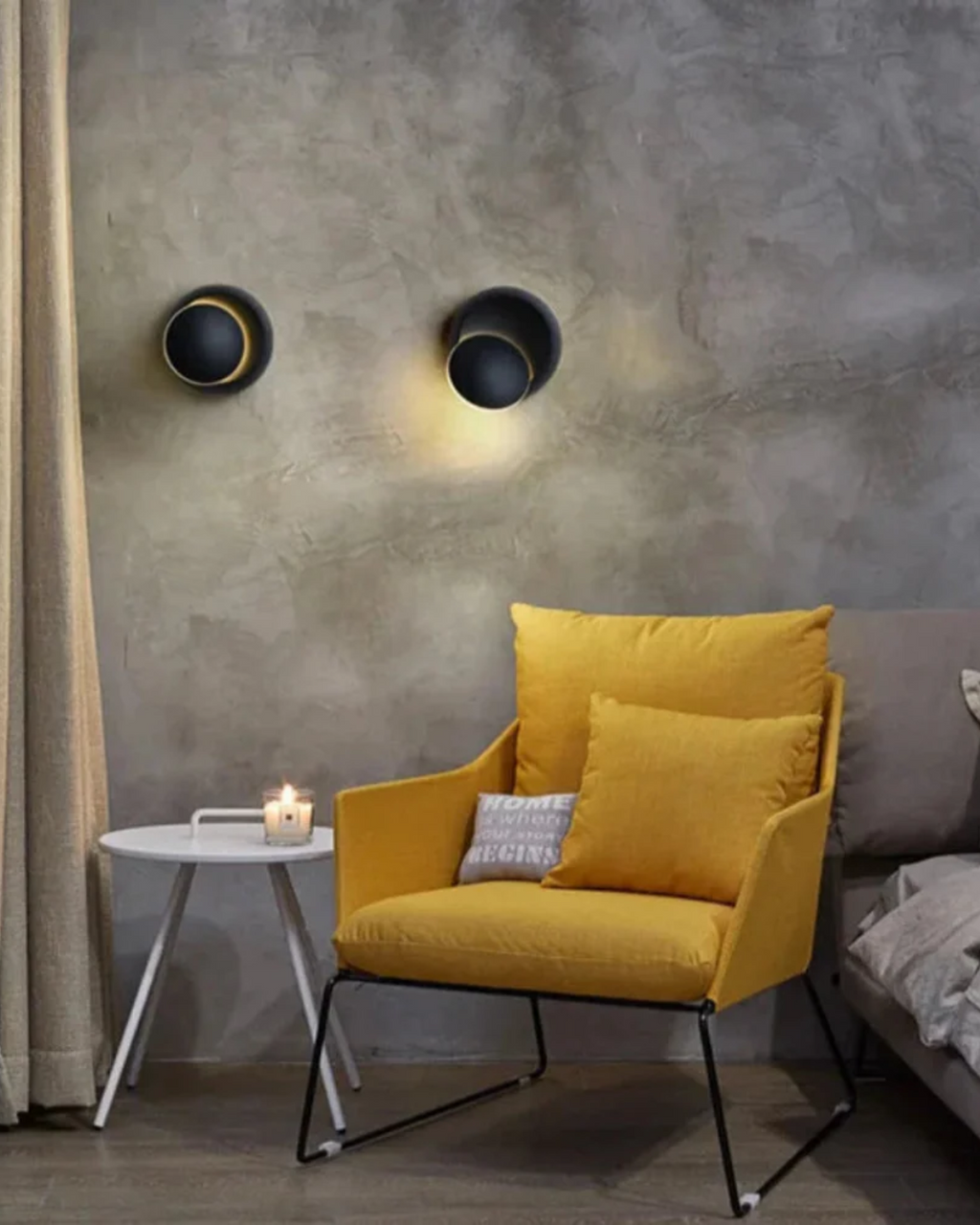 Melthia - Modern Wall Lamp with Halo Light Circle Ambient Lighting