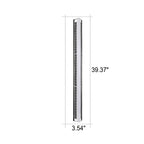 Contemporary Waterproof Outdoor Garden Wall Light with Long Acrylic Solar LED
