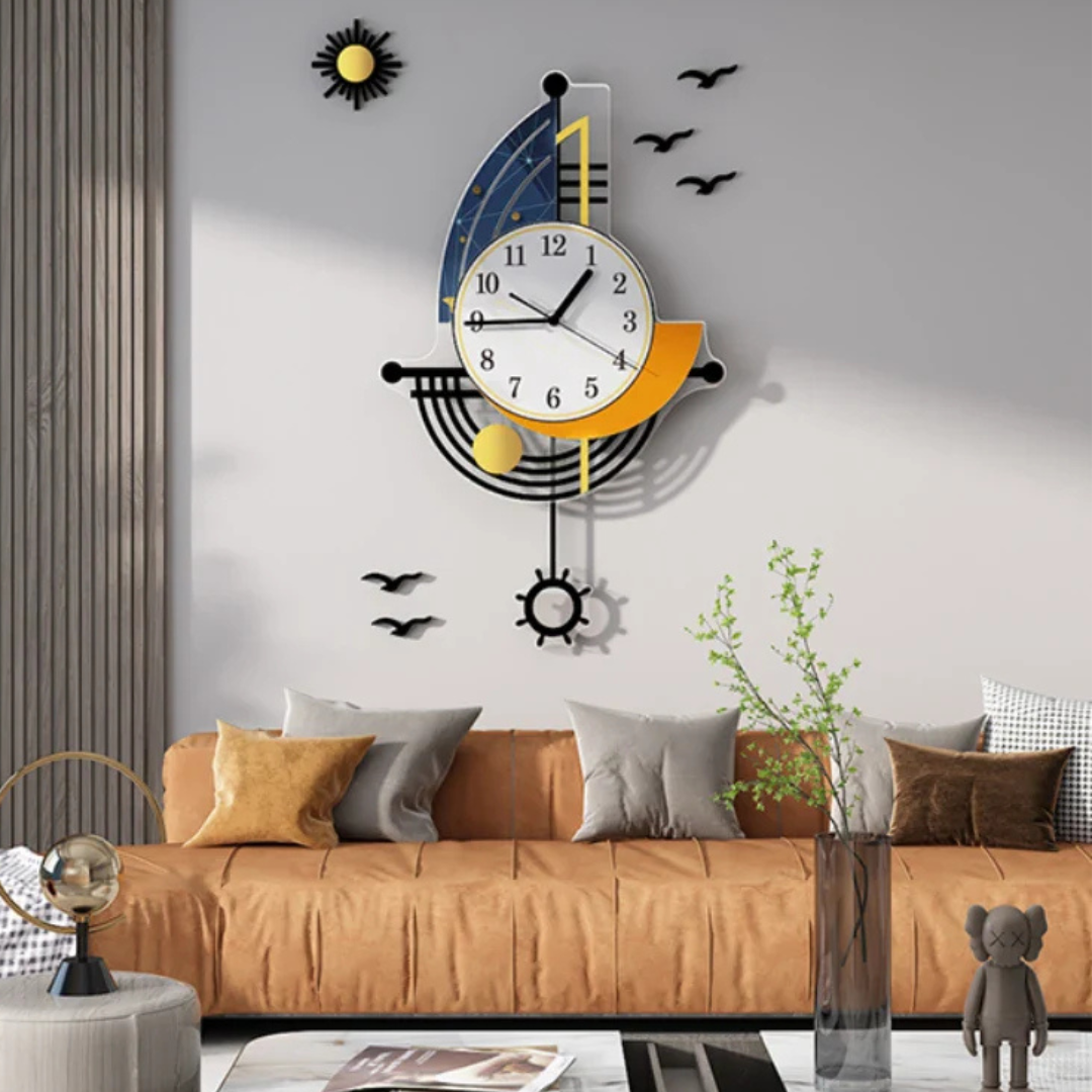 Clova - Large Sailing Boat Wall Clock