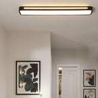 Scandinavian Minimalist Long LED Flush Mount Ceiling Fixture