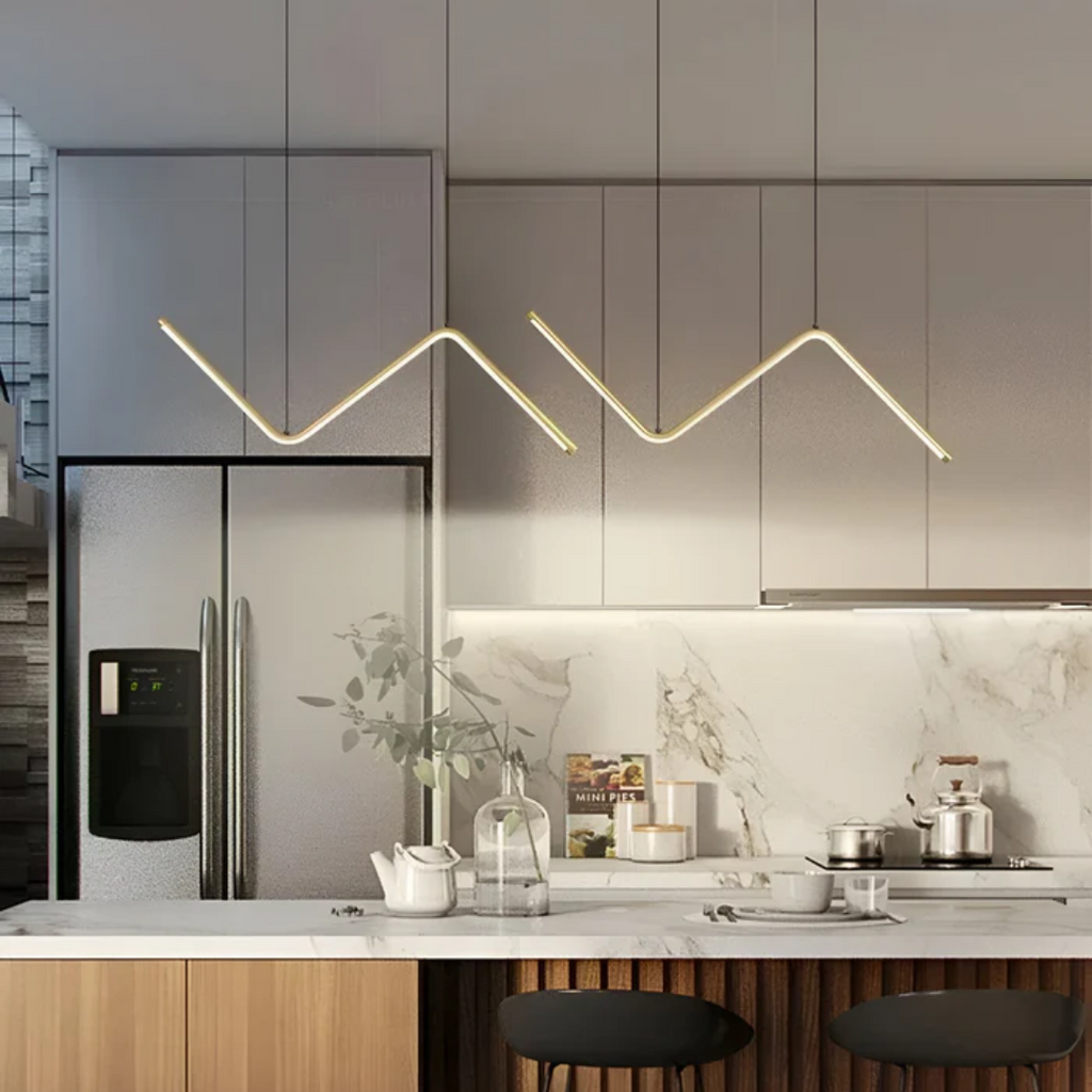 Flick - LED hanging lamp in triangular shape
