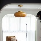 Flixar - Old-fashioned Yellow Ceiling Lamp