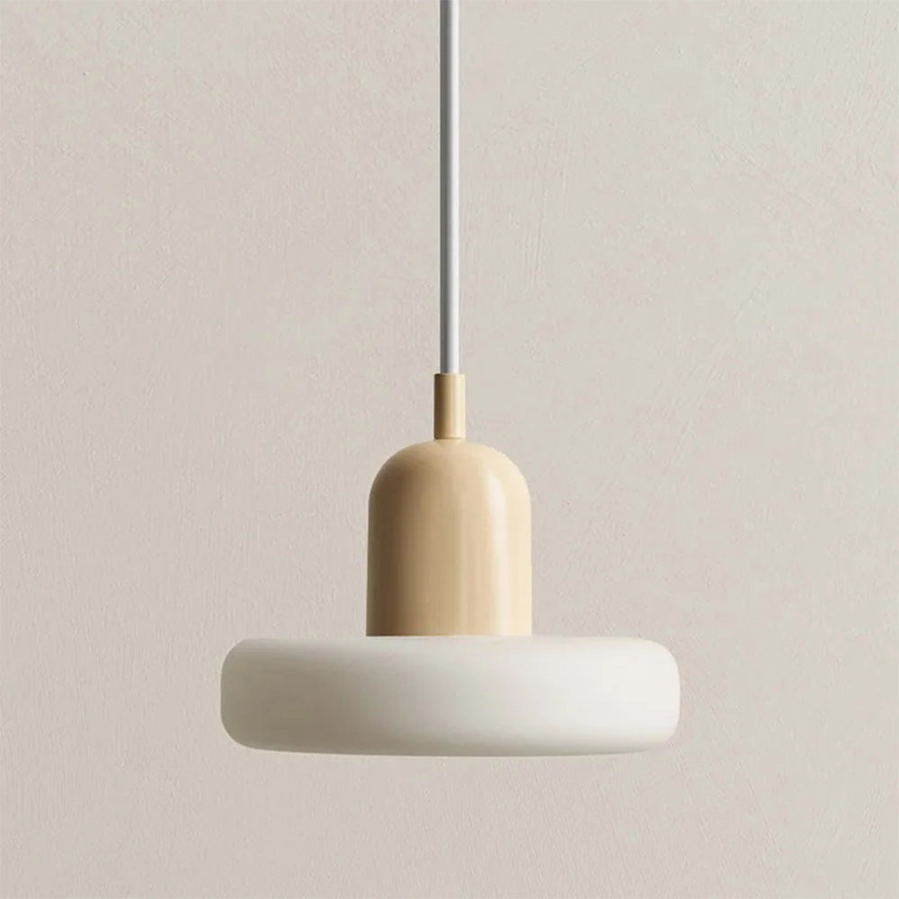 MorandiGlow: Minimalistic Pendant Light Made of Glass & Metal in Scandinavian Style – for Dining Rooms & Living Rooms