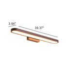 European Minimalist Circular LED Wall Sconce Mirror Light in Aluminum