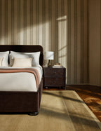 Briar Nightstand | Burl and Brass, Two Spacious Drawers
