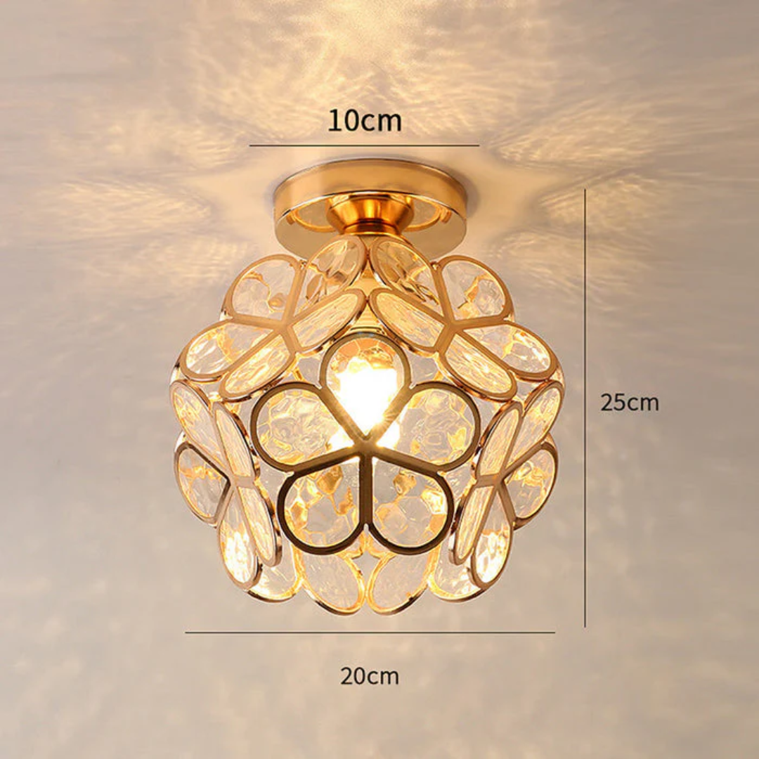 Zyvia - Luxury Glass Flower Ceiling Lamp