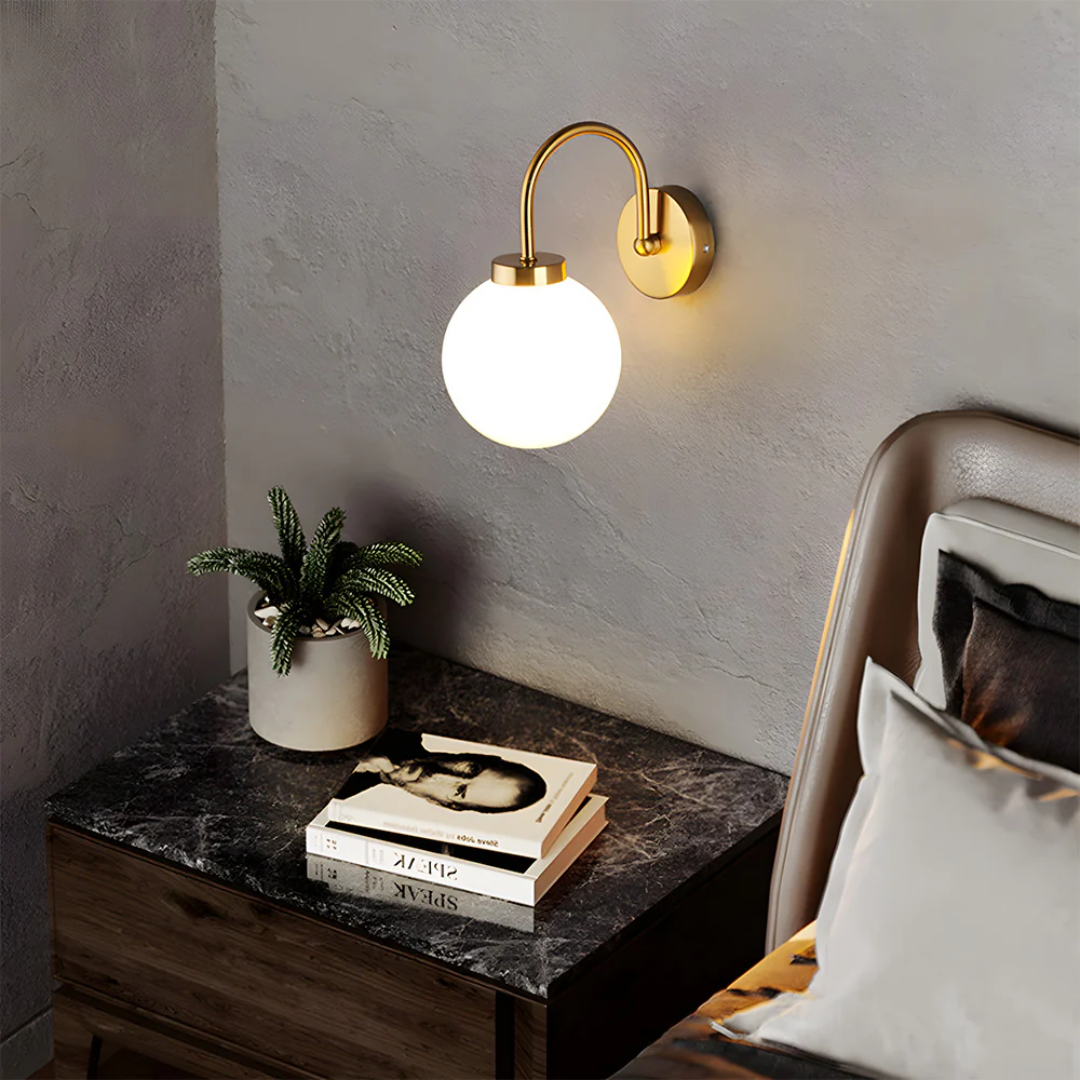 Licinia - Wall Lamp with Glass Globe