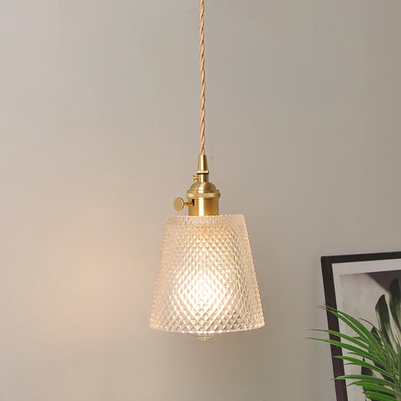 Virelian - Nordic Glass Pendant Lamp with Copper