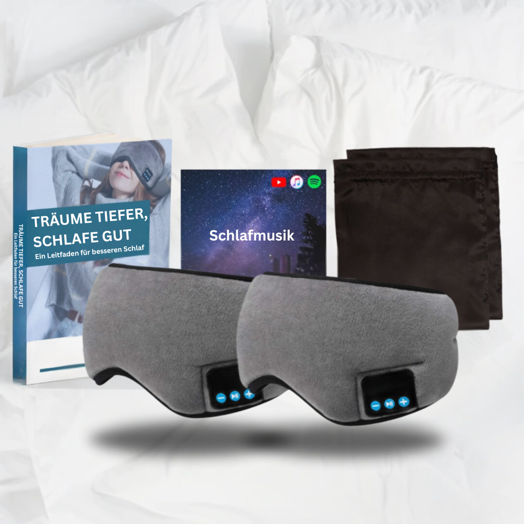 DreamQuiet: Sleep Mask with Bluetooth – Noise Blocker & Music Function for Better Sleep
