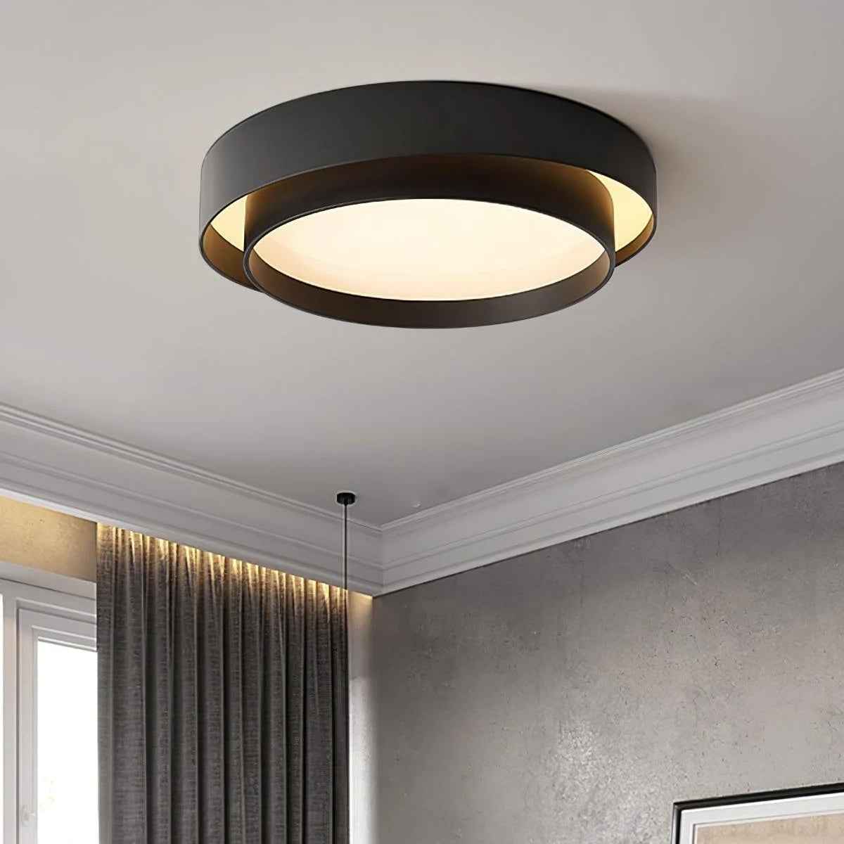 Nora LED Ceiling Light | Minimalist Iron Design, Soft Ambient Glow