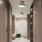 Bela LED Plafondlamp | Hout, Compact Ontwerp 18cm