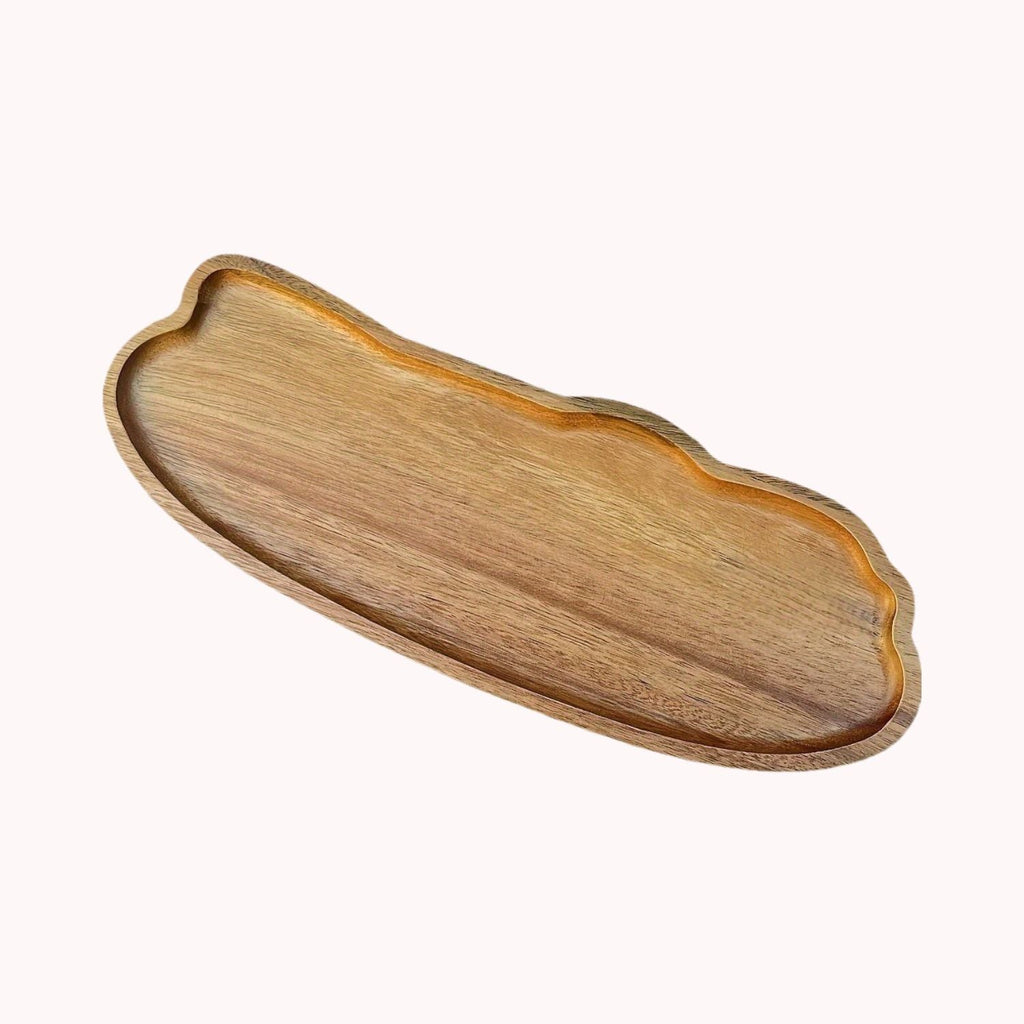 Bela Acacia Wood Tray | Irregular Design with Natural Grain