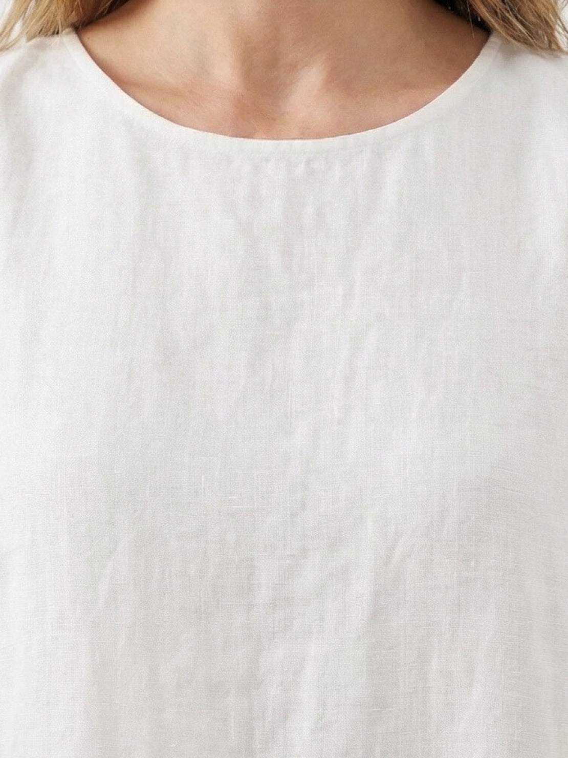 Effortless Maxi Dress for Women Round-Neck Sleeveless A-Line