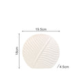 Bela Ceramic Vase | Handcrafted, Scandinavian Design with Leaf Texture