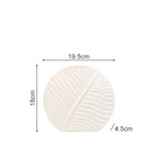 Bela Ceramic Vase | Handcrafted, Scandinavian Design with Leaf Texture