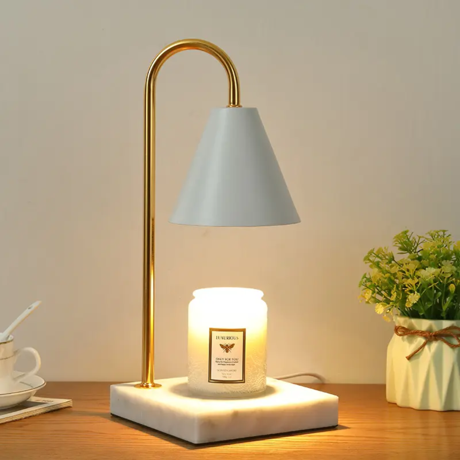 Serenity – White Marble Nordic Table Lamp