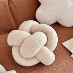 Bela Knot Cushion | Soft Bouclé Fabric, Sculptural Design