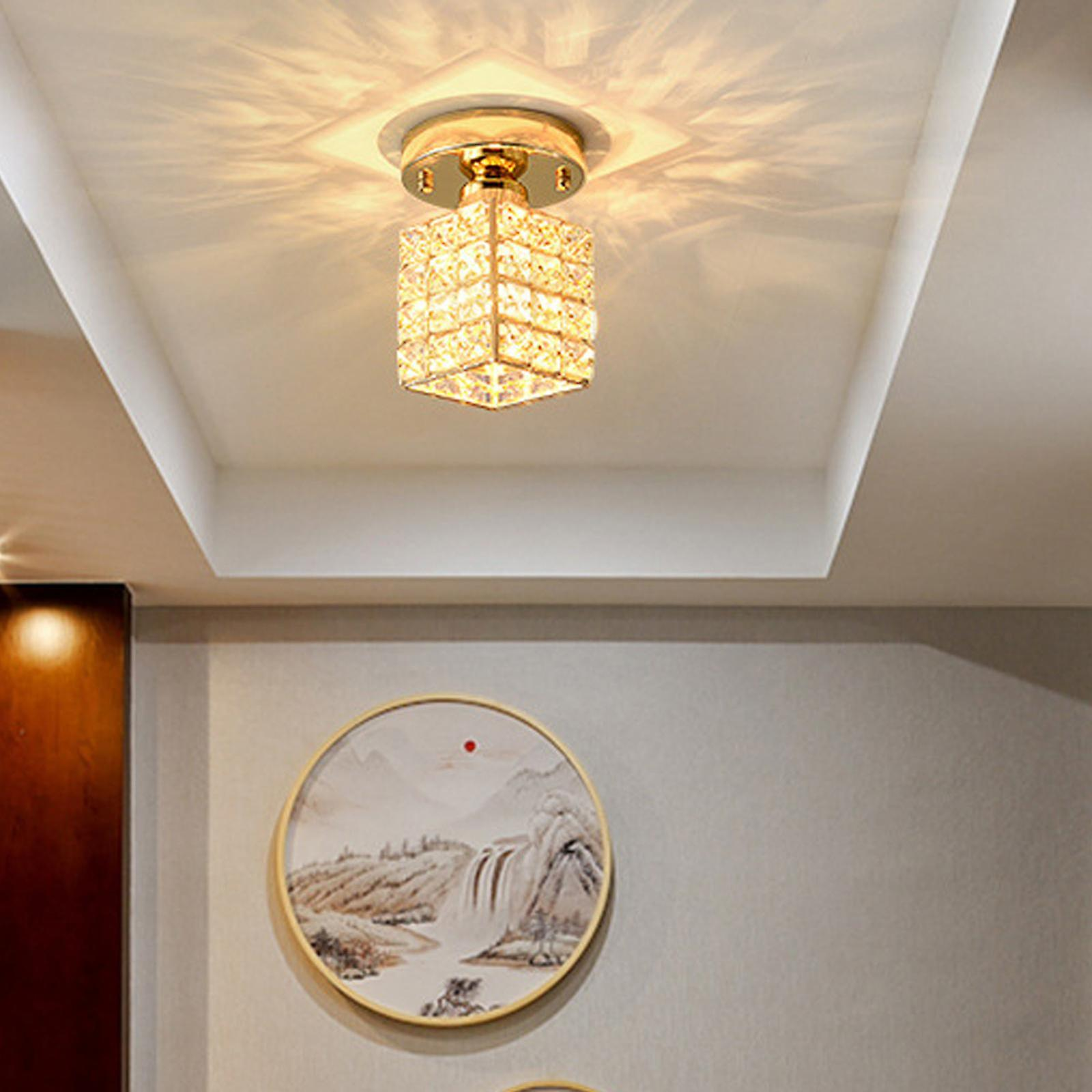 Elara Plafondlamp | Goud & Glas, E27 Fitting, Compact Design