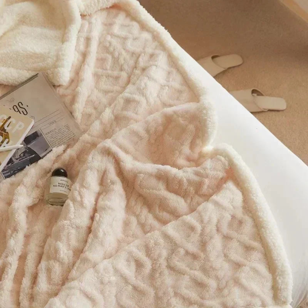 Eryndelle - Thick Warm Woolen Blanket Soft Stylish for Bedroom and Couch