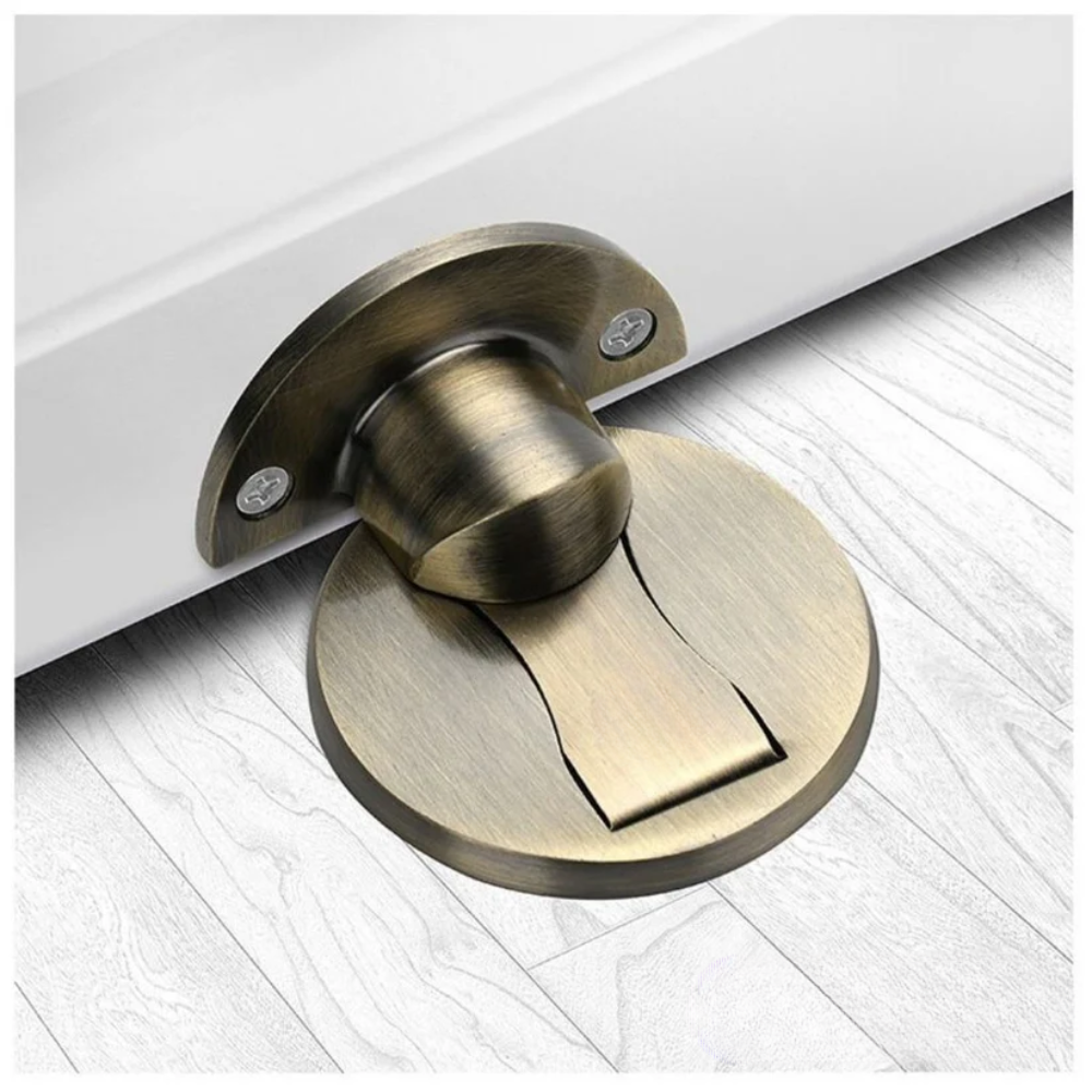 Elegant Stainless Steel Magnetic Door Stop with Strong Hold – 6 Color Options for Home and Office