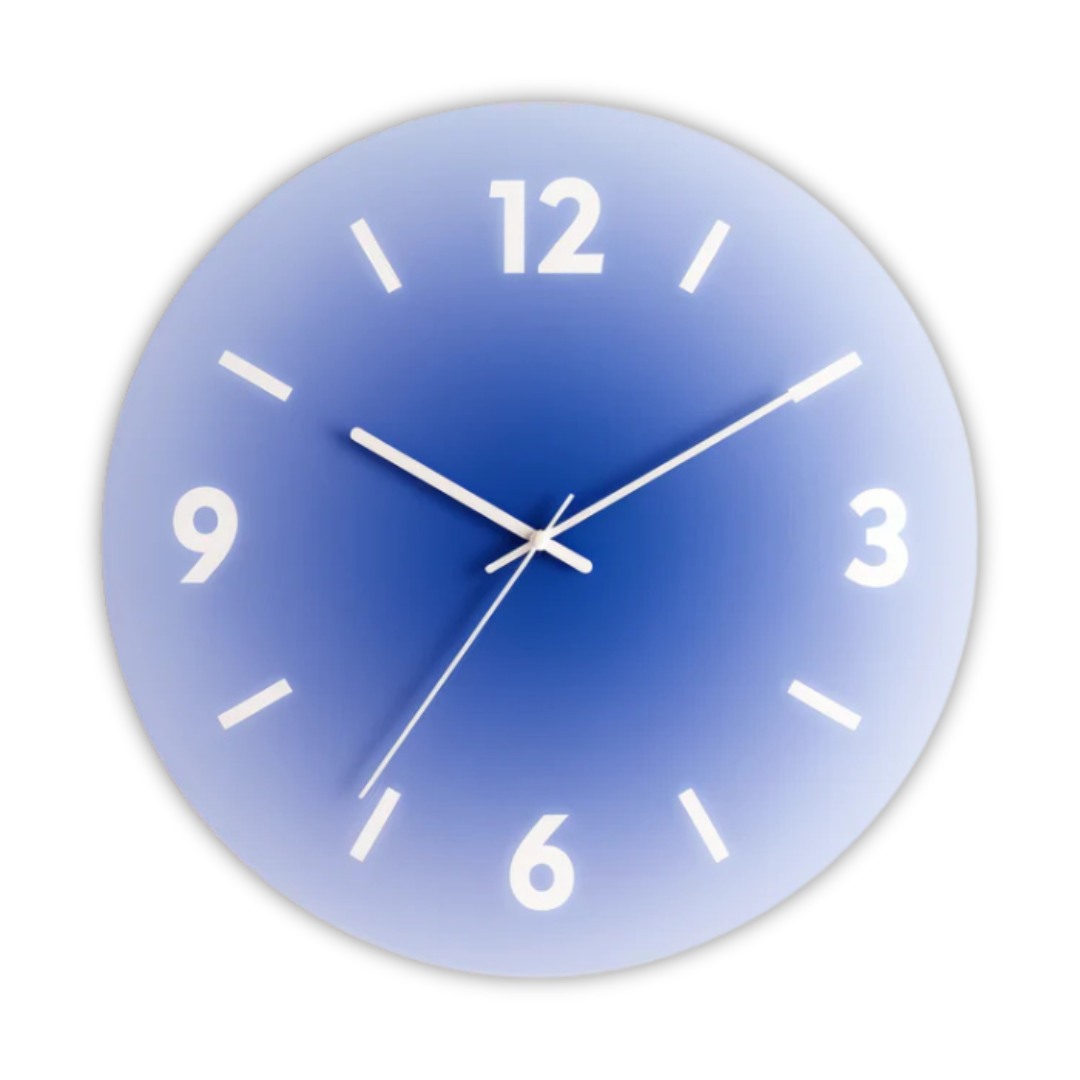 Sunset - Wall Clock Made of Glass