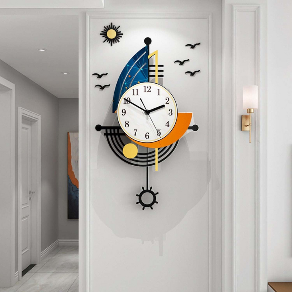 Clova - Large Sailing Boat Wall Clock