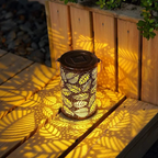 Senti - Solar Outdoor Lamp with Leaf Pattern