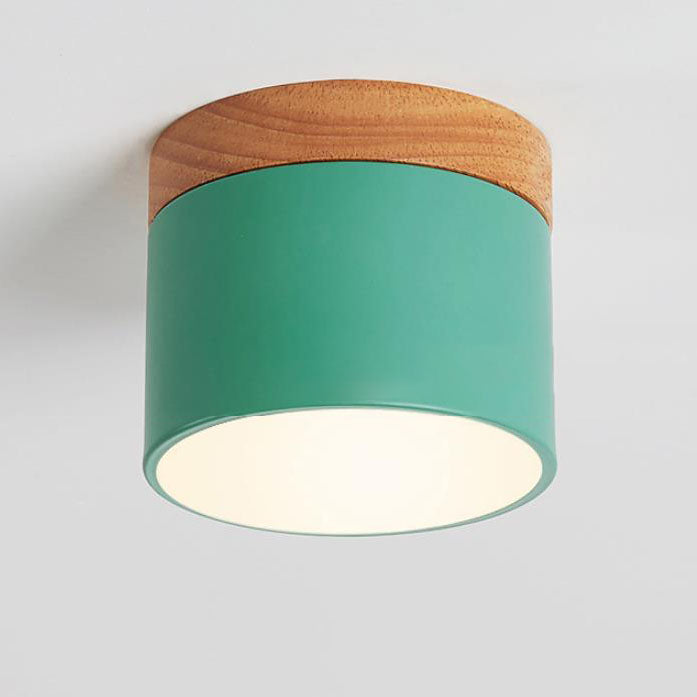 Solid Color Scandinavian Macaroon LED Flush Mount Ceiling Light