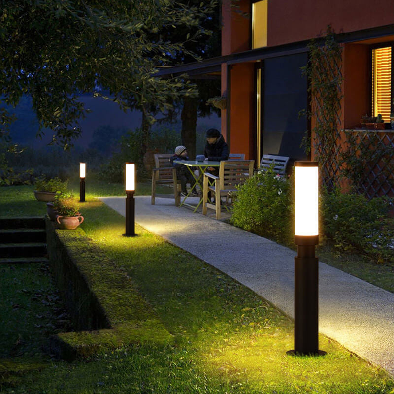 Contemporary Acrylic Waterproof LED Outdoor Lawn Lamp with Creative Lipstick Design