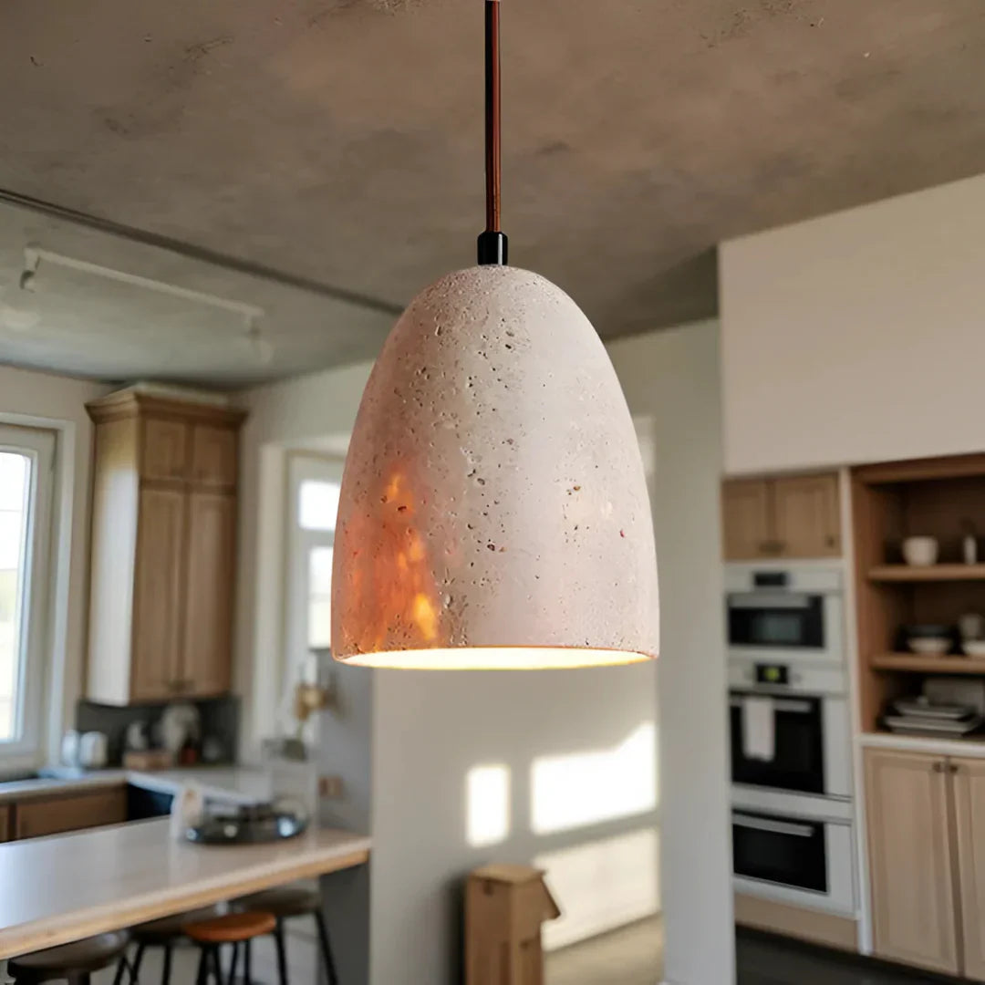 Nerina - Vintage Travertine Hanging Lamp