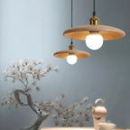 Virena - Nordic Minimalist Wooden LED Hanging Lamp