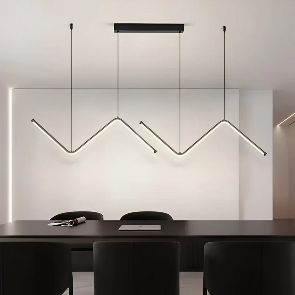Flick - LED hanging lamp in triangular shape