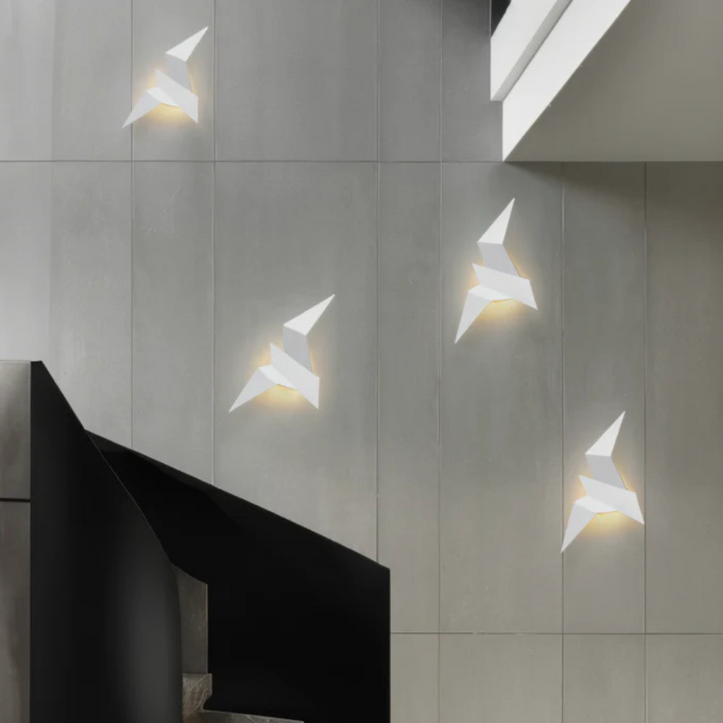 Fino Origami Wandlamp | Sfeervolle LED-verlichting, Metaal