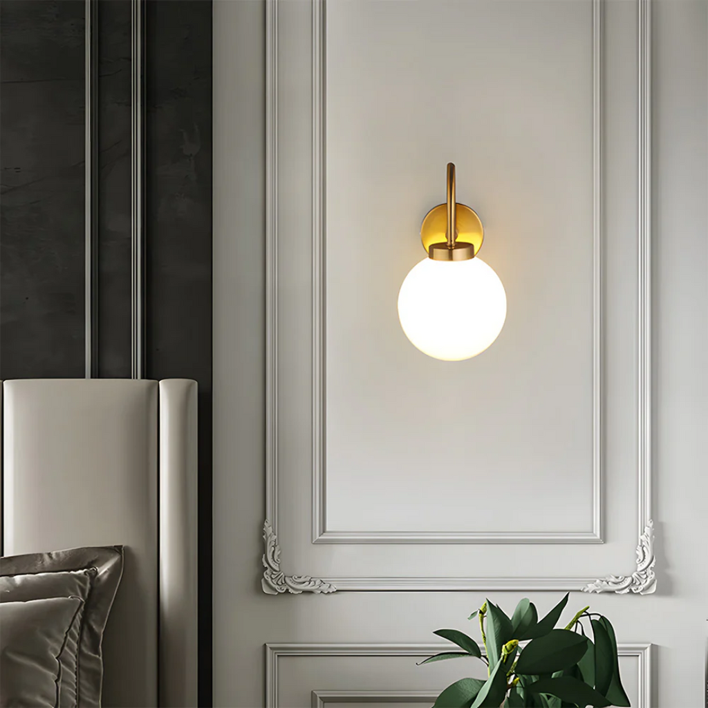 Licinia - Wall Lamp with Glass Globe