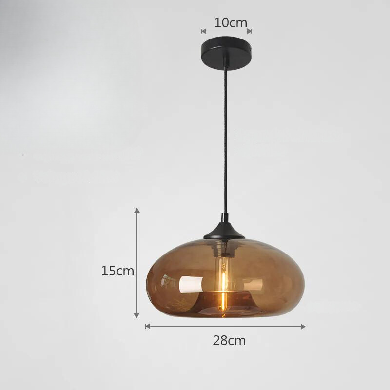 Glavero Vintage Hanglamp | Gekleurd Glas, Sfeervolle Lichteffecten