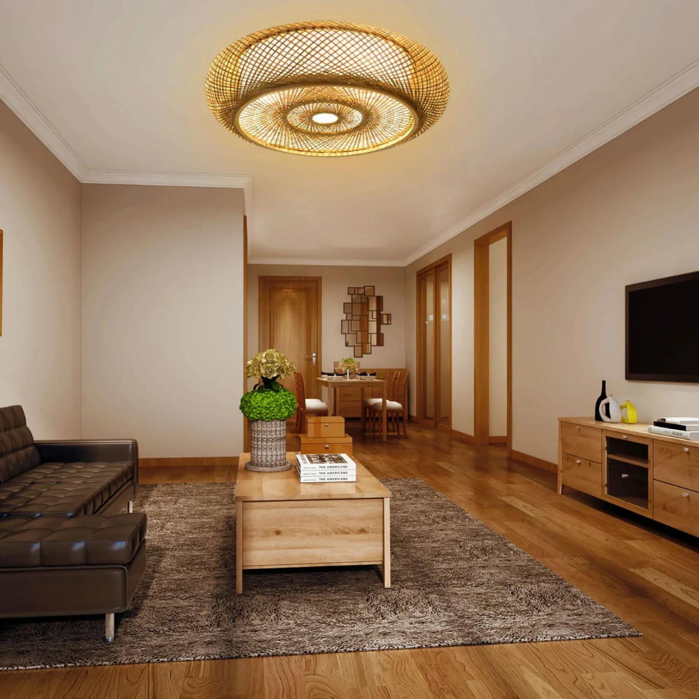 Maelira - Natural Bamboo Ceiling Lamp
