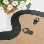 Bela Vanity Mirror | Modern Wave Design, Sturdy Wooden Frame