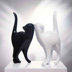 Dalia Handgeschilderd Kattenbeeld | Ambachtelijk Handwerk, Duurzaam Resin
