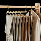 6-Tier Pants Hanger Organizer with 360° Rotating Hook – Aluminum Alloy Design