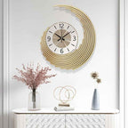 Bello 3D Metal Wall Clock | Silent Quartz Movement, Large Size
