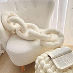 Nora Chain Cushion | Soft Nordic Design, Elegant Texture